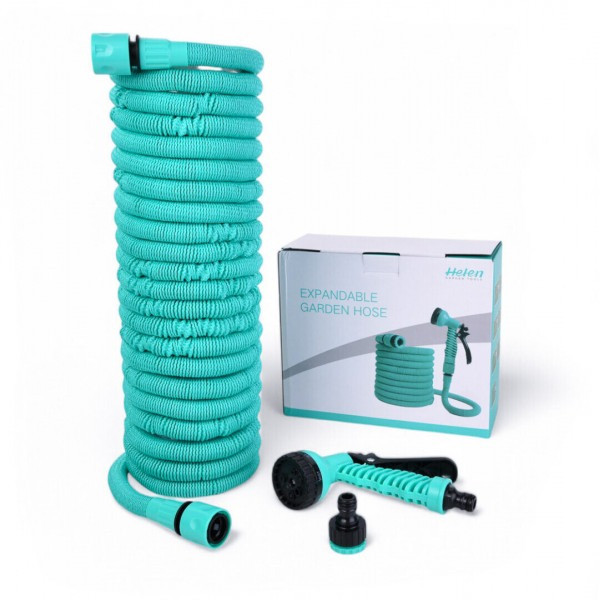 Расширяемый поливочный шланг EXPANDABLE GARDEN HOSE K-75FT 22.5 м с пульверизатором и адаптером