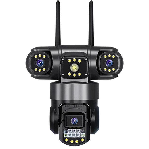 Wi-Fi уличная камера SC29 с 3 объективами, 15 МП, датчик движения, поворот, ночное видение
