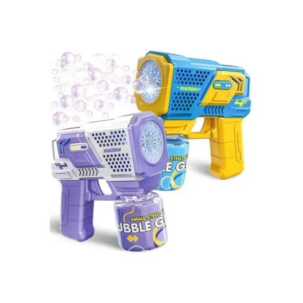 Пистолет Bubble Gun P162 для мыльных пузырей с подсветкой, музыкой и автоматическим запуском