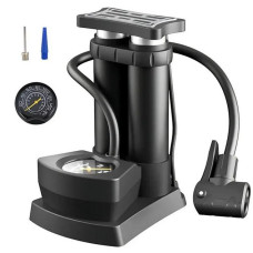 Мощный ножной насос для автомобиля двухцилиндровый с манометром Air Pump до 160 PSI универсальный