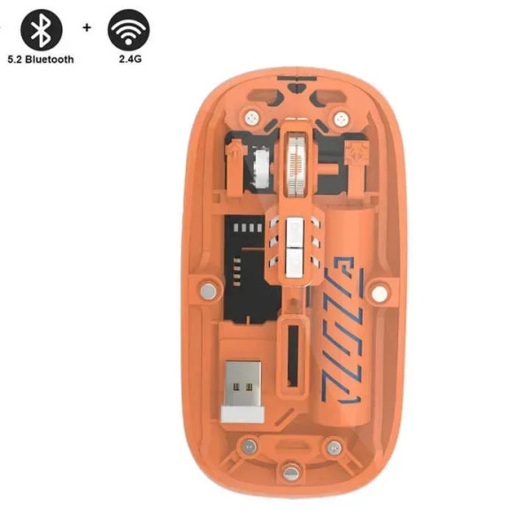 Прозора Bluetooth миша BT Recharge 501 з підтримкою 5.2 і 2.4G-з'єднання