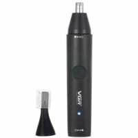 Триммер VGR V-613 2 в 1 для носа ушей и окантовки USB зарядка влагозащита насадка для бритья