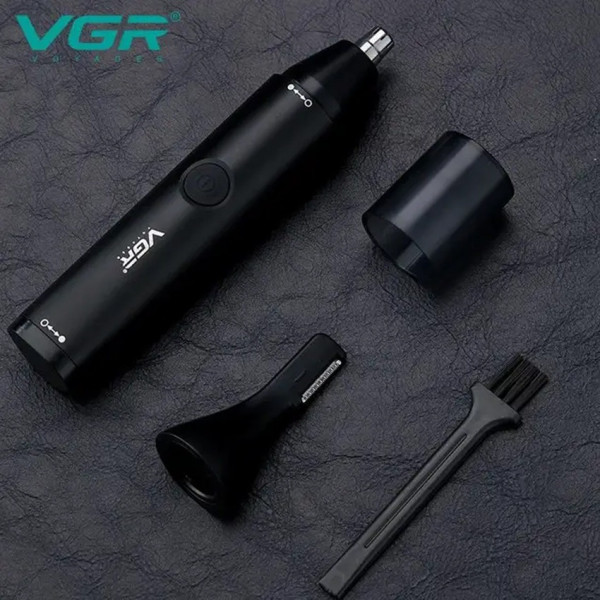 Триммер VGR V-613 2 в 1 для носа ушей и окантовки USB зарядка влагозащита насадка для бритья