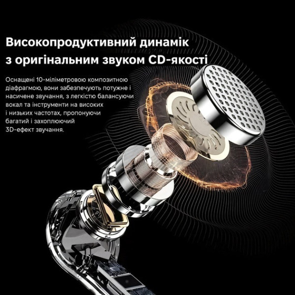 Беспроводные наушники Inspire Air MAX прозрачный кейс LCD сенсорное управление Bluetooth 5.0