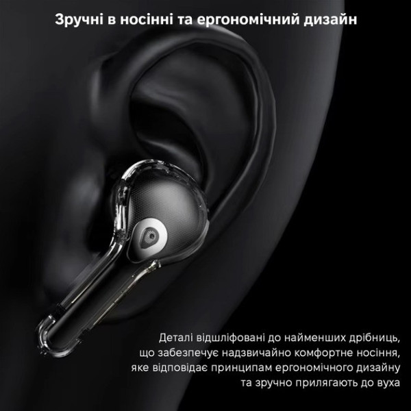 Беспроводные наушники Inspire Air MAX прозрачный кейс LCD сенсорное управление Bluetooth 5.0