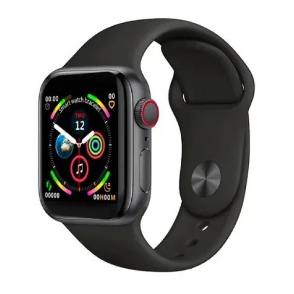 Умные часы Watch X8 MX с функцией измерения пульса и подсчета шагов, чер
