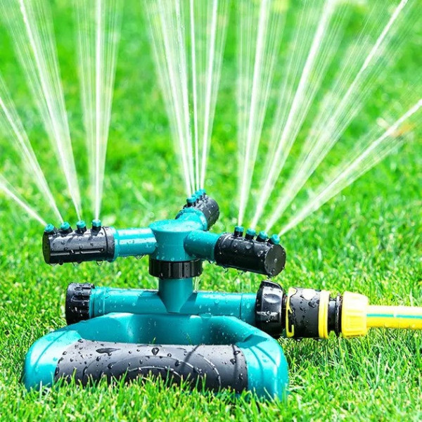 Автоматическая система полива Lawn Sprinkler 360°, регулировка форсунок, для газона