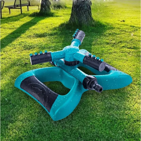 Автоматическая система полива Lawn Sprinkler 360°, регулировка форсунок, для газона