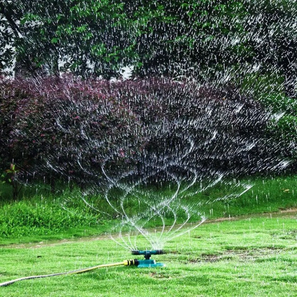 Автоматическая система полива Lawn Sprinkler 360°, регулировка форсунок, для газона