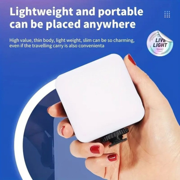 LED лампа для съемки Mobile AY-49S 49 светодиодов 6500K 3 уровня яркости холодный свет
