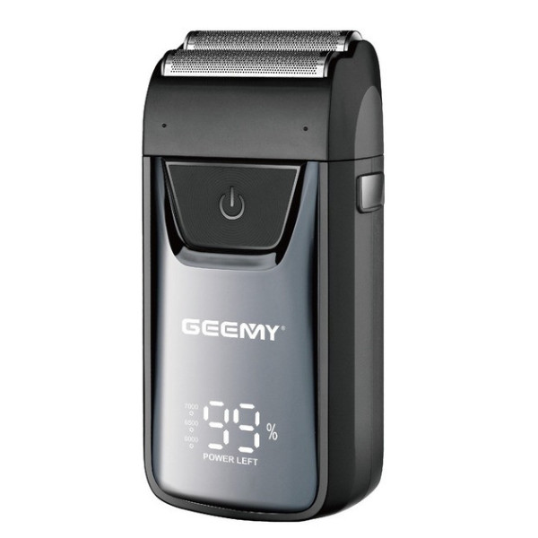 Электробритва Geemy GM-9012 аккумуляторная шейвер с дисплеем для сухого бритья сеточная система