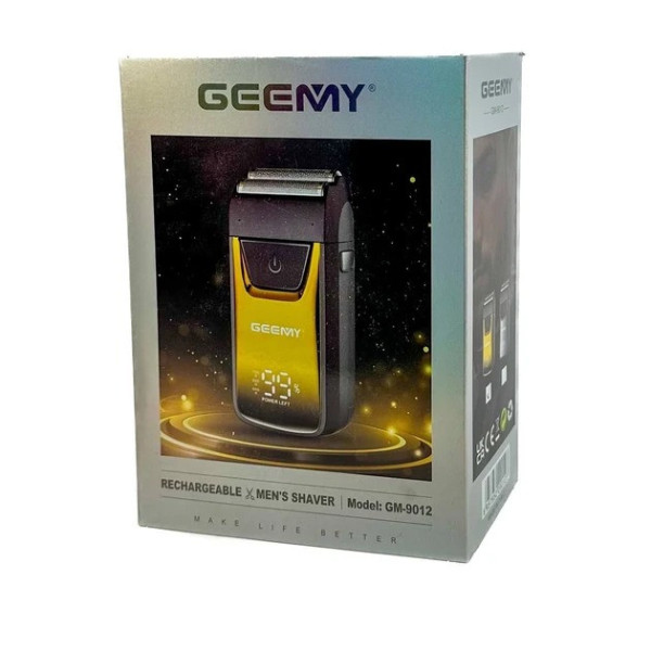 Электробритва Geemy GM-9012 аккумуляторная шейвер с дисплеем для сухого бритья сеточная система
