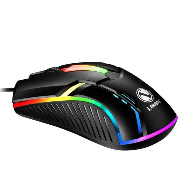 Игровая проводная мышка X3 с LED-подсветкой 1200 DPI USB черная