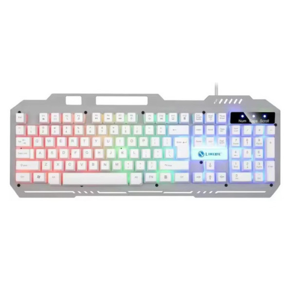Ігрова клавіатура K-25 дротова мембранна з RGB-підсвіткою USB мультимедійні клавіші