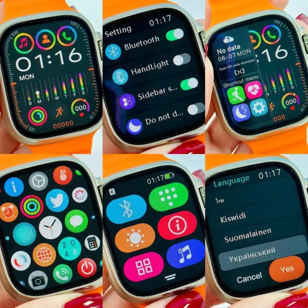 Смарт-годинник BK9 ULTRA 2, 49 мм, AMOLED екран, дзвінки Bluetooth, фітнес-функції, титановий корпус