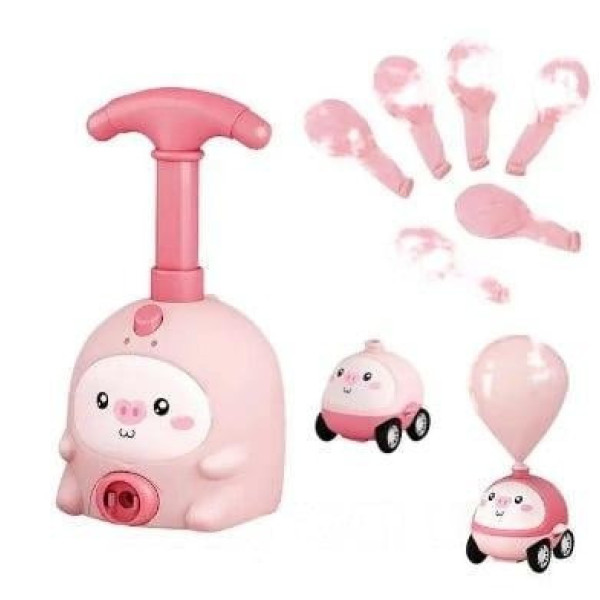 Аэромобиль Balloon Inertia Car D8811 с запуском на воздушных шариках, набор машинок для гонок
