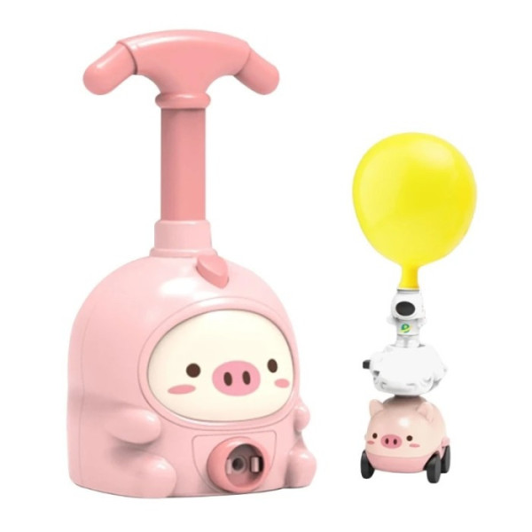 Аэромобиль Balloon Inertia Car D8811 с запуском на воздушных шариках, набор машинок для гонок