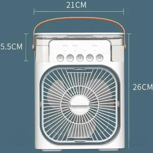 Мини кондиционер-увлажнитель AIR COOLER FAN 4-в-1, резервуар 600 мл, LED подсветка