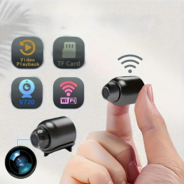 Беспроводная  Wi-Fi IP камера X5, 160° угол обзора, ночное видение, датчик движения, черная