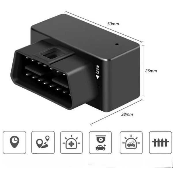 GPS-трекер G500N в OBD2 разъём, автомобильный маячок, отслеживание GSM/GPRS, вибросигнализация