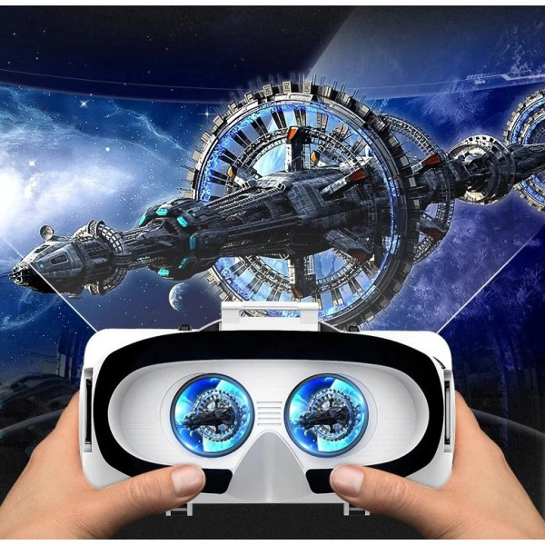 Очки виртуальной реальности Shinecon SC-G06ED+ 3D VR шлем с пультом и наушниками для смартфонов 4.7–7"