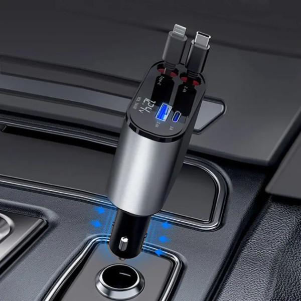 Автомобильное зарядное устройство Hugeel HG-CC12 для прикуривателя, 66 Вт, QC 3.0, PD, Type-C/Lightning