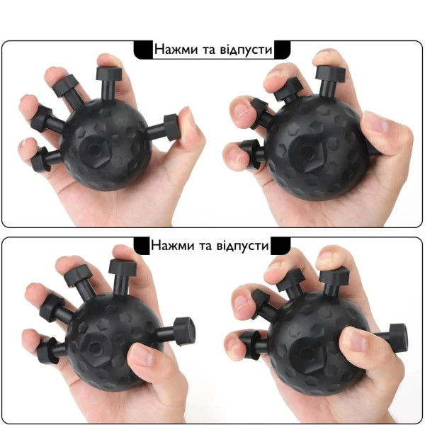 Эспандер Zelart POWER WRIST 2 уровня нагрузки, силикон и металл, тренировка кистей и пальцев