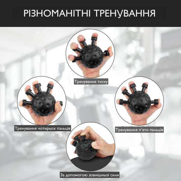 Эспандер Zelart POWER WRIST 2 уровня нагрузки, силикон и металл, тренировка кистей и пальцев
