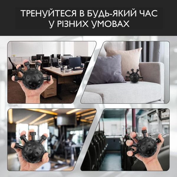 Эспандер Zelart POWER WRIST 2 уровня нагрузки, силикон и металл, тренировка кистей и пальцев