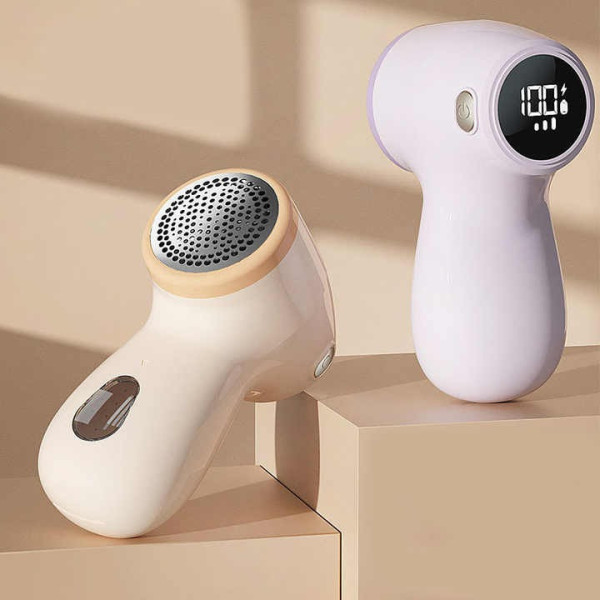 Машинка от катышков JOYROOM JR-CY518, аккумуляторная, LED-дисплей, 6 лезвий, для одежды