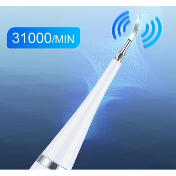 Ультразвуковая зубная щетка-скейлер 2в1 Electric Sonic Dental Scaler с зеркалом и насадками