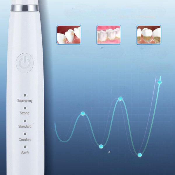 Ультразвуковая зубная щетка-скейлер 2в1 Electric Sonic Dental Scaler с зеркалом и насадками