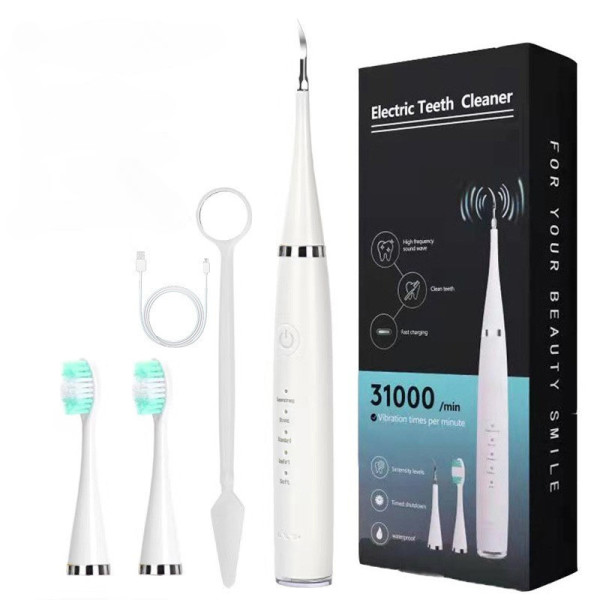 Ультразвуковая зубная щетка-скейлер 2в1 Electric Sonic Dental Scaler с зеркалом и насадками