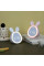 Настольные электронные часы-ночник Зайчик с LED-дисплеем подсветкой будильником и аккумулятором 1500 мАч