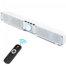Портативная Bluetooth колонка SOUNDBAR Q10 белая 2x10 Вт басы громкая связь TF USB AUX до 10 ч