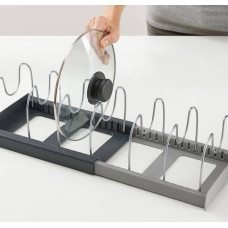 Раскладная металлическая сушилка для посуды DISH RACK из нержавейки