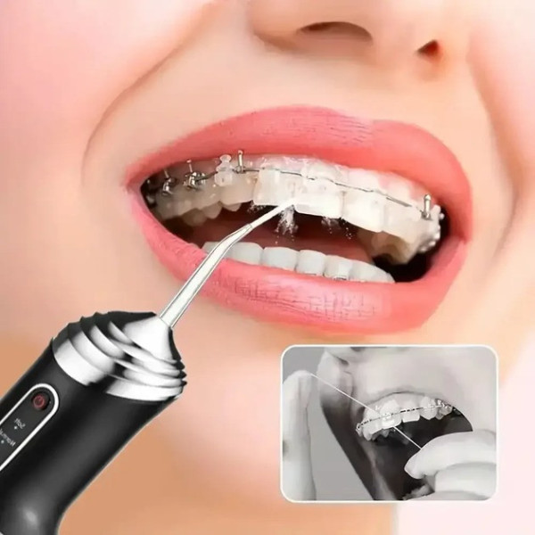 Портативный ирригатор A12, 3 режима, 4 насадки, 230 мл, USB и аккумулятор
