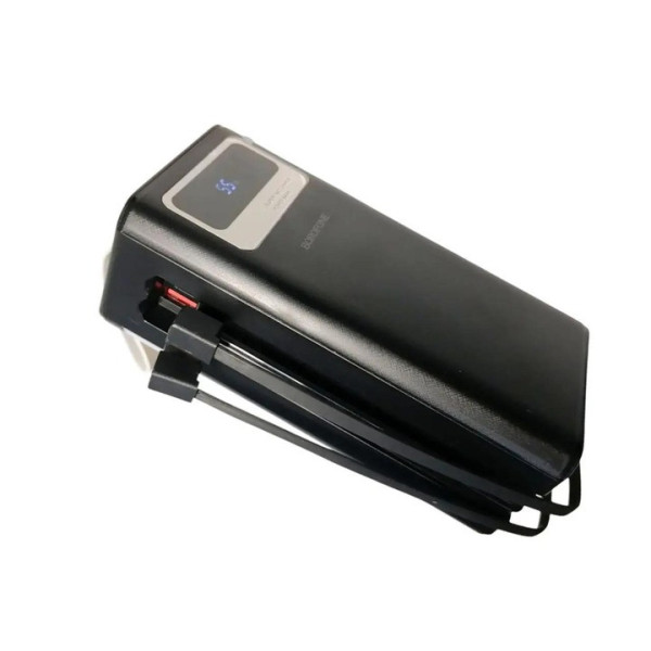 Сверхмощный портативный повербанк BOROFONE 40000mAh DBT-35A 4 USB Type-C Lightning LED