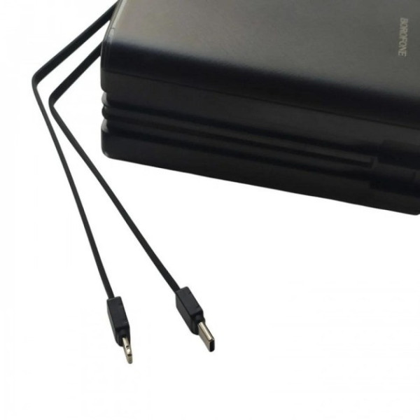 Сверхмощный портативный повербанк BOROFONE 40000mAh DBT-35A 4 USB Type-C Lightning LED