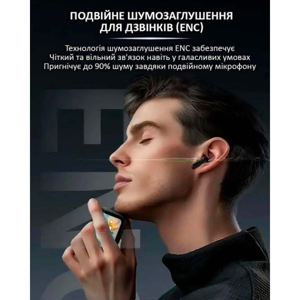 Беспроводные наушники LX-10 TWS Bluetooth 5.4 LED ANC ENC для спорта и музыки