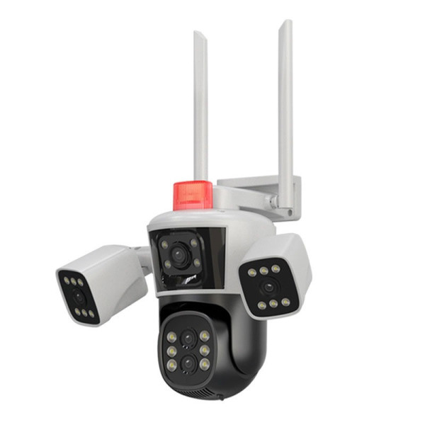 Відеокамера PTZ IP WiFi JE-190-1/2 12MP з нічним баченням та трьома об'єктивами