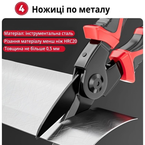 Многофункциональные плоскогубцы 5 в 1 с насадками и футляром кусачки бокорезы стрипер ножницы по металлу