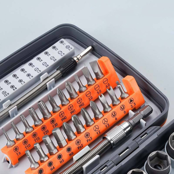 Профессиональный набор отверток с трещоткой Torx RATCHET 68 в 1 с гибким удлинителем и битами