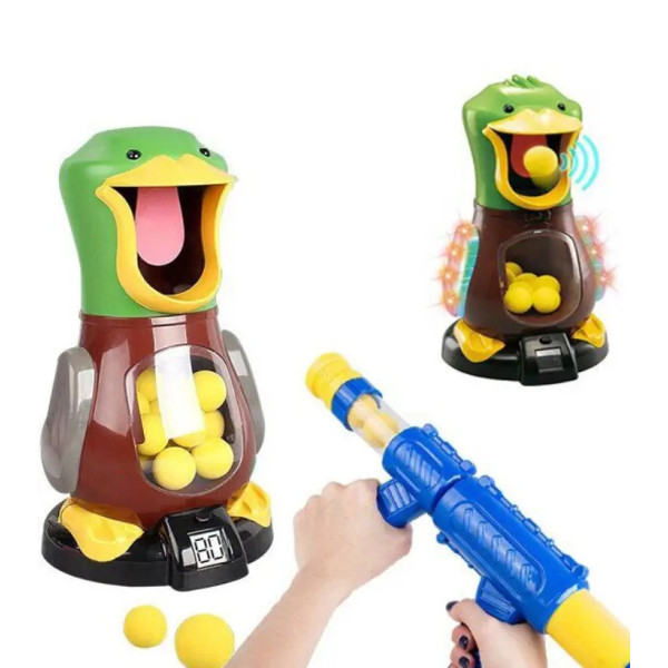 Игровой набор Duck Shooting 200-1A для стрельбы по уткам с 12 шариками и счётчиком очков