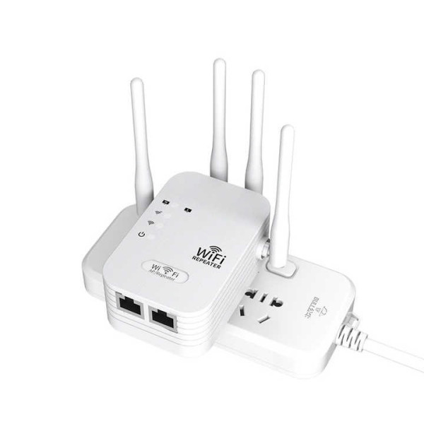 Wi-Fi репитер 2.4G 300 Мбит/с, усилитель сигнала с 4 антеннами, ретранслятор, режим AP, LAN