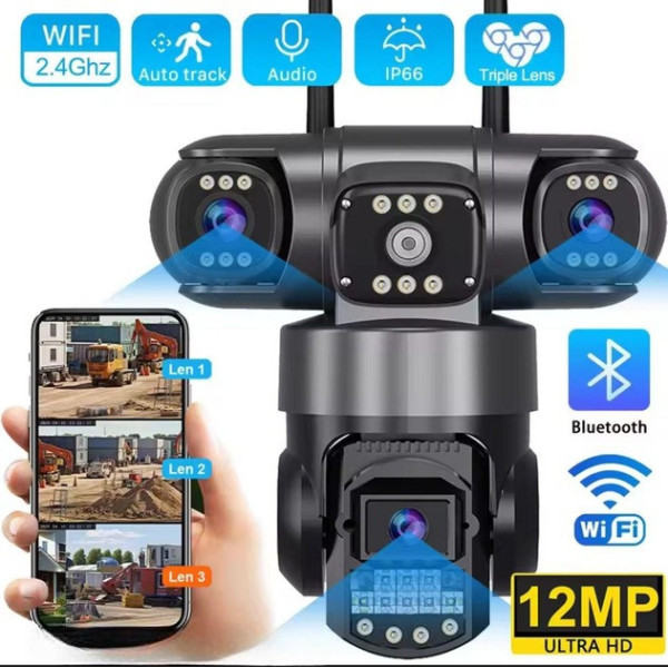 IP-камера V381 SC29-W 12 МП, 4 об'єктиви, Wi-Fi, підтримка V380 PRO