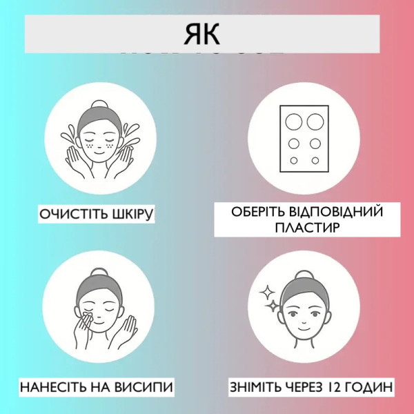 Гідроколоїдні патчі для обличчя 432 шт., лікування акне, для підлітків і дорослих