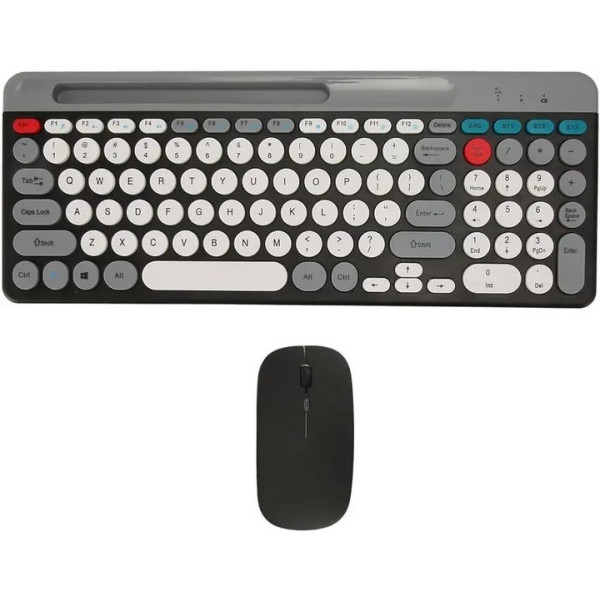 Беспроводной комплект клавиатура и мышка ZYG 806 Bluetooth 2.4G с аккумулятором, слот для телефона
