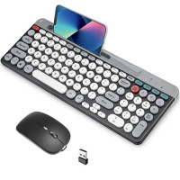 Беспроводной комплект клавиатура и мышка ZYG 806 Bluetooth 2.4G с аккумулятором, слот для телефона