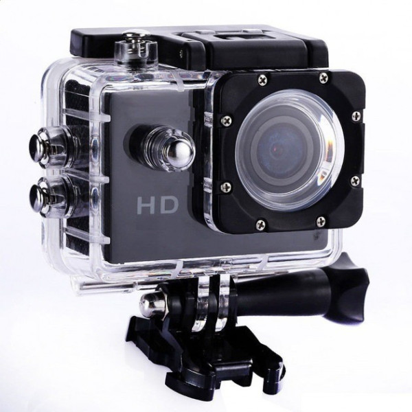 Водонепроницаемая экшн-камера Action Camera D600 A7 HD с широкоугольным объективом и комплектом креплений
